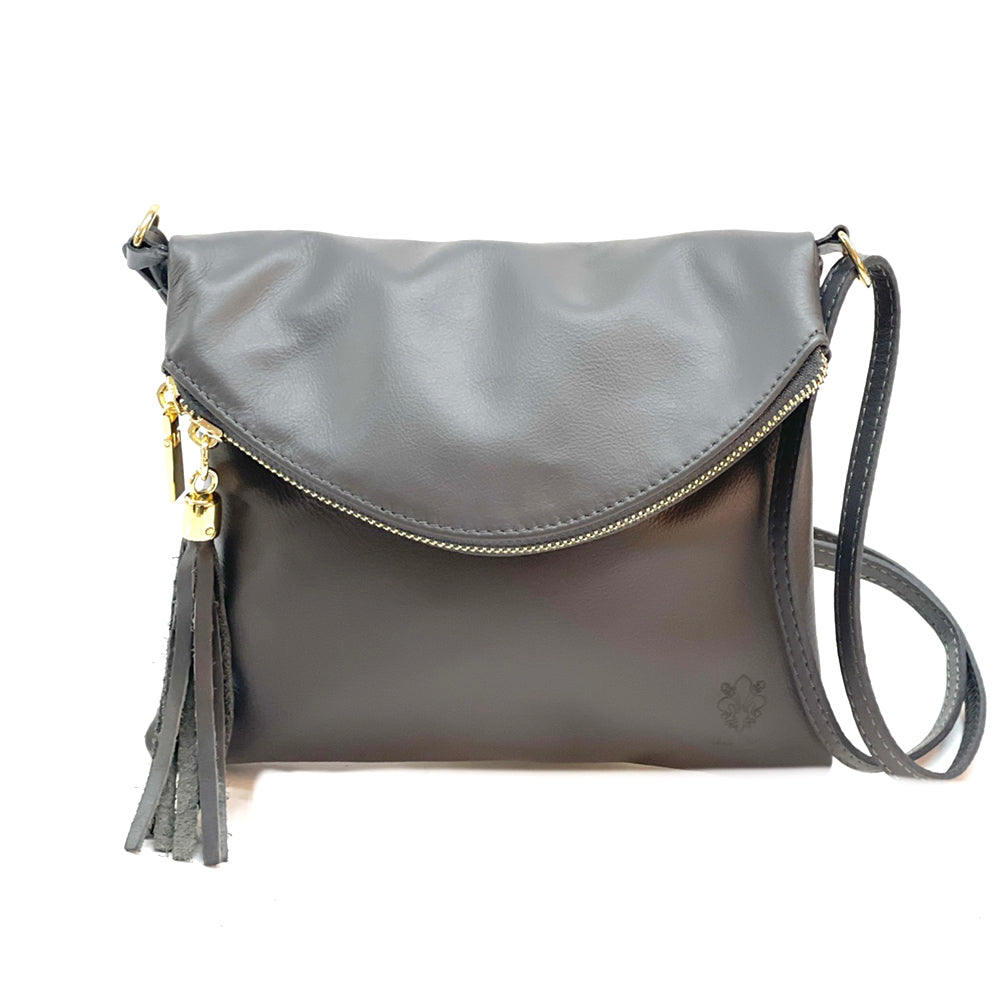 Graziella folded clutch in soft calf skin leather