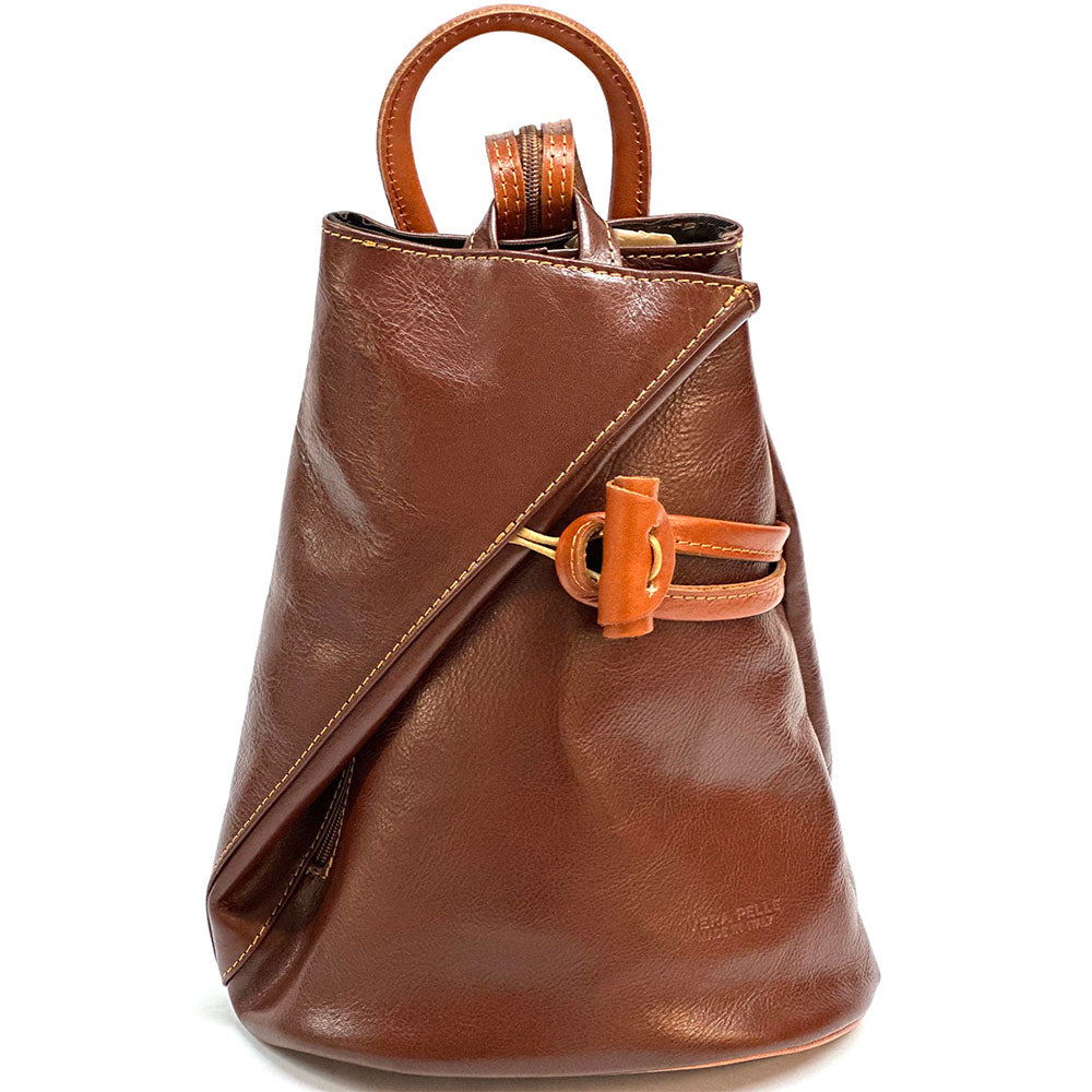 Fiorella leather backpack