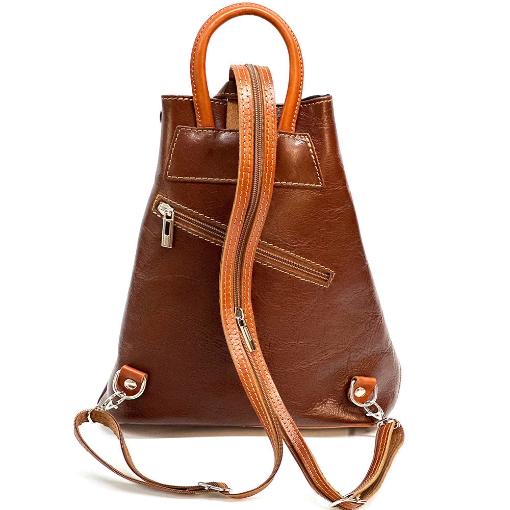 Fiorella leather backpack