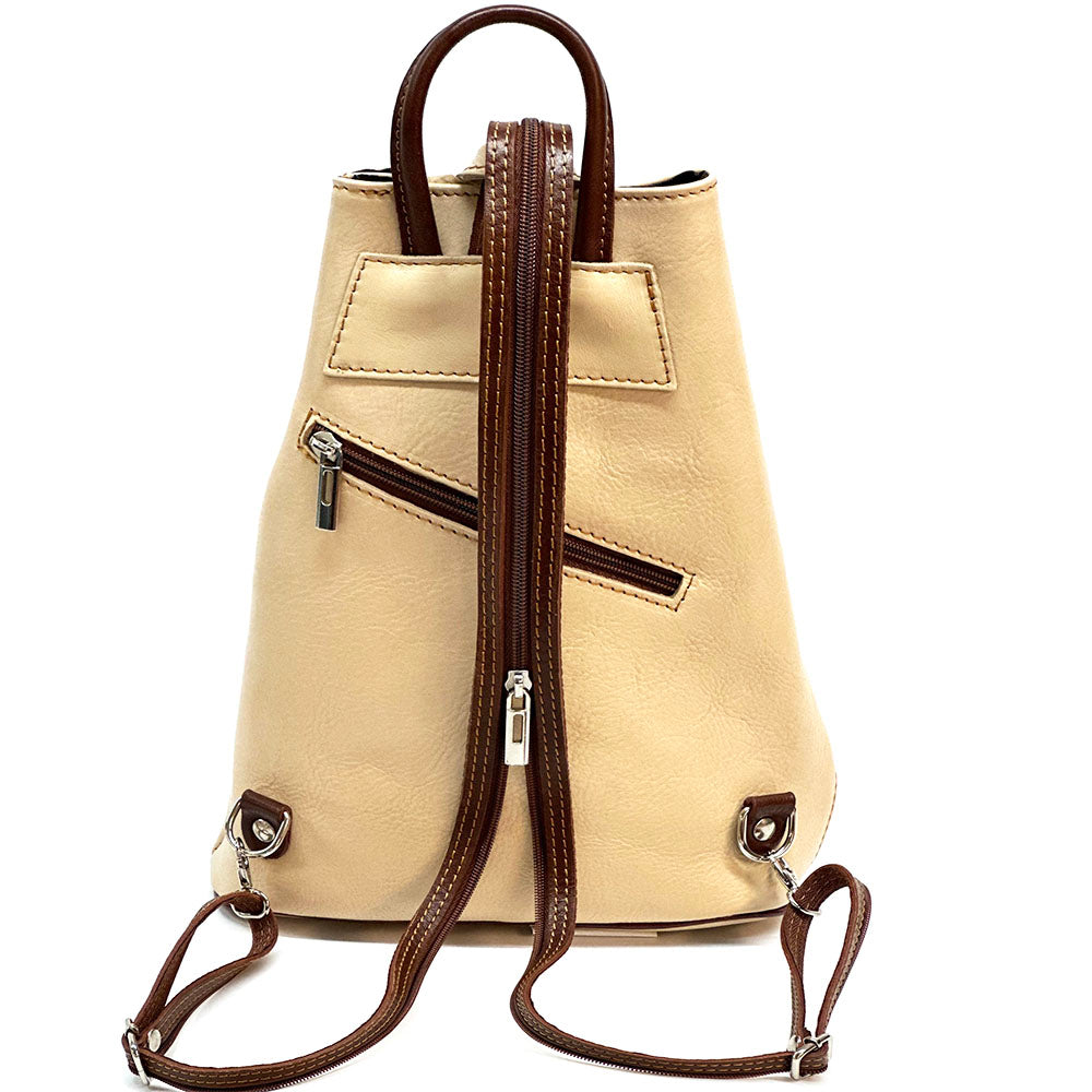 Fiorella leather backpack