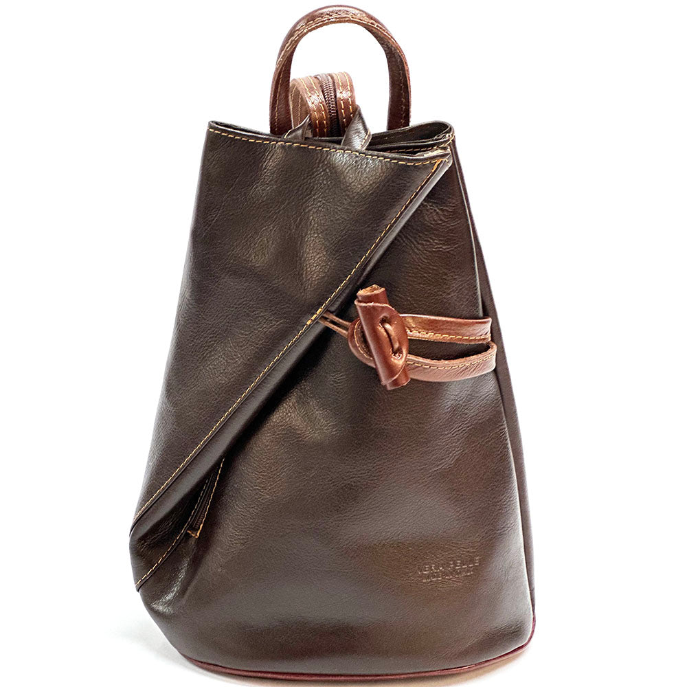 Fiorella leather backpack