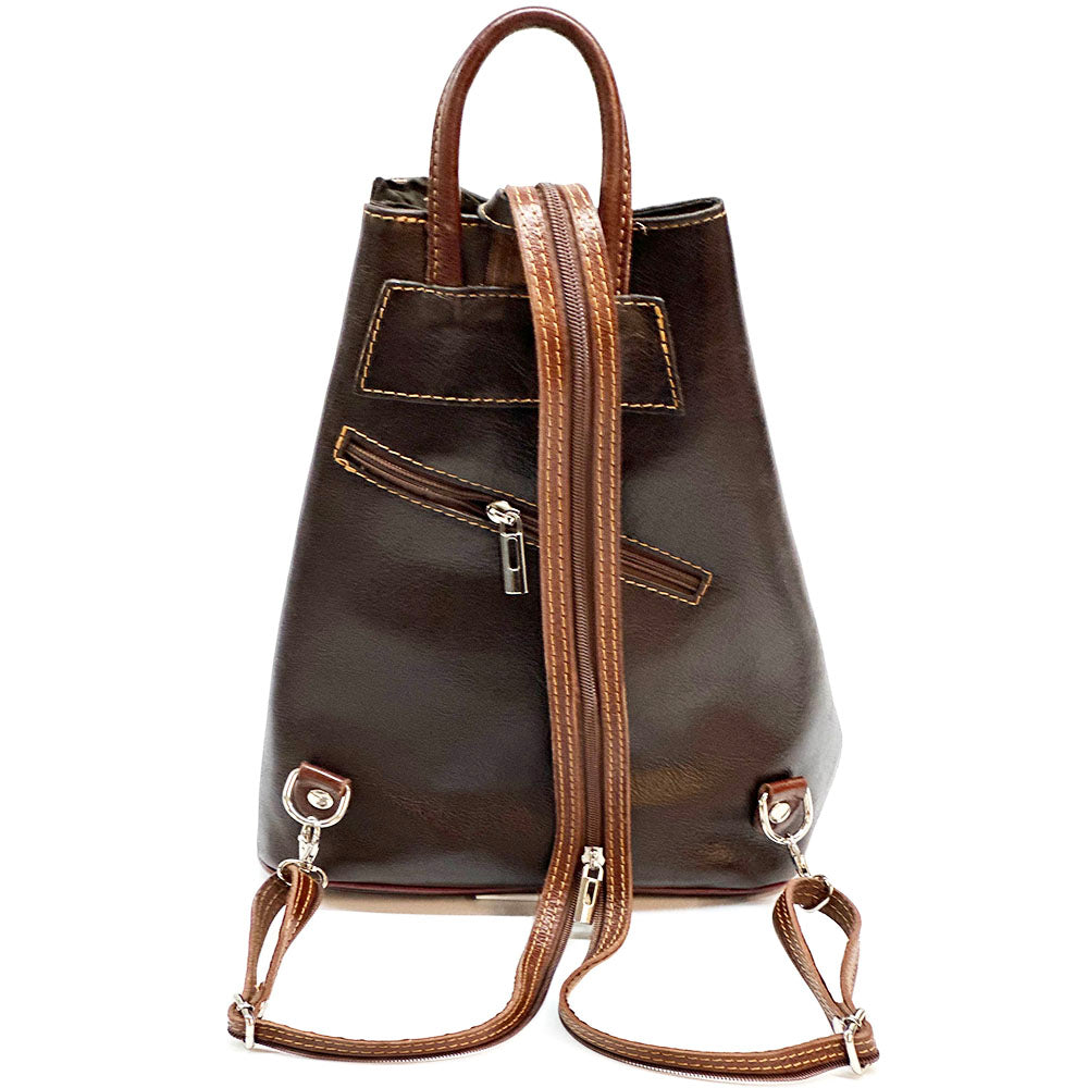 Fiorella leather backpack