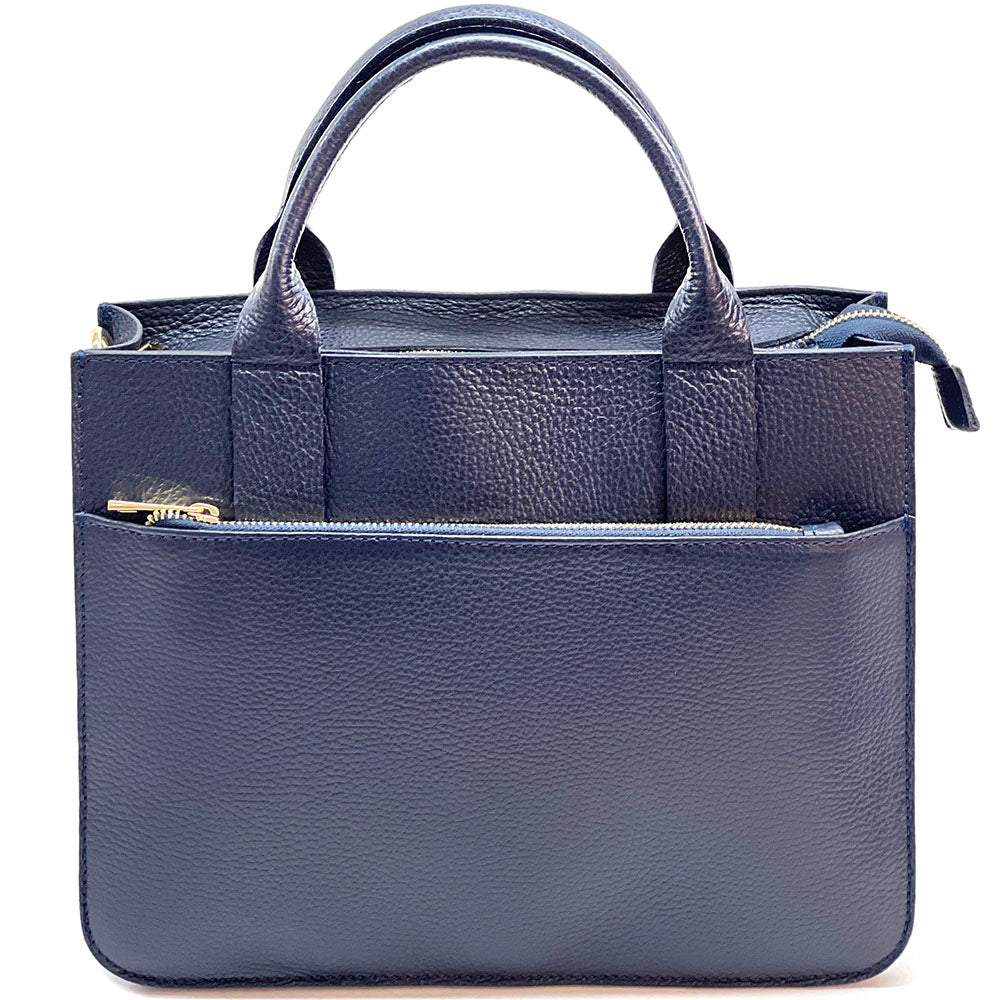 Voyage business leather bag Colour Dark blue briefcase