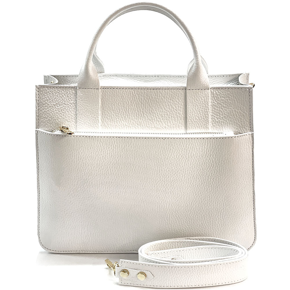 Voyage business leather bag Colour White briefcase