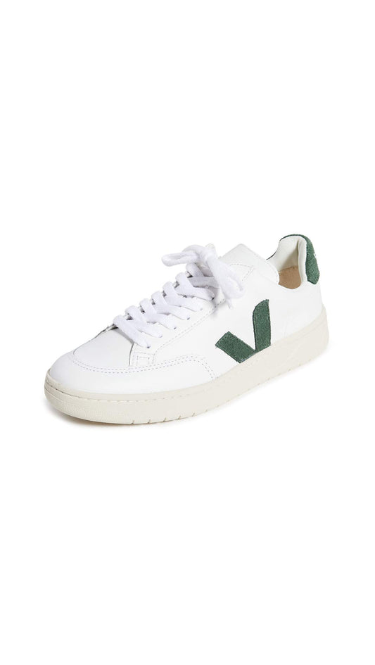 Veja Women's V-12 Sneaker, Extra/White/Cyprus, 8 Shoes