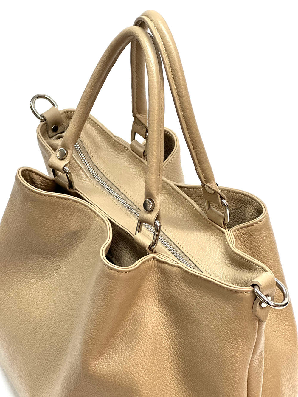 The Donata Leather Hobo Bag