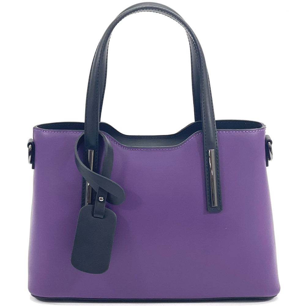 Emily leather Handbag Colour Purple handbag