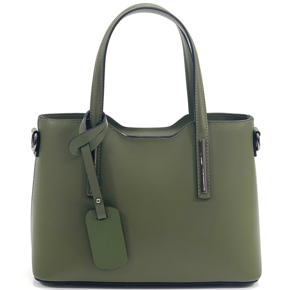 Emily leather Handbag Colour Dark green handbag