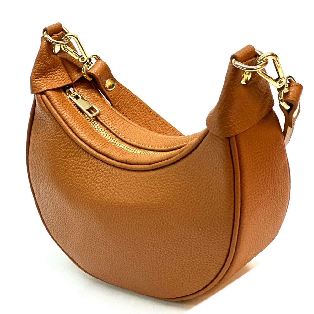 Artemisa leather saddle bag