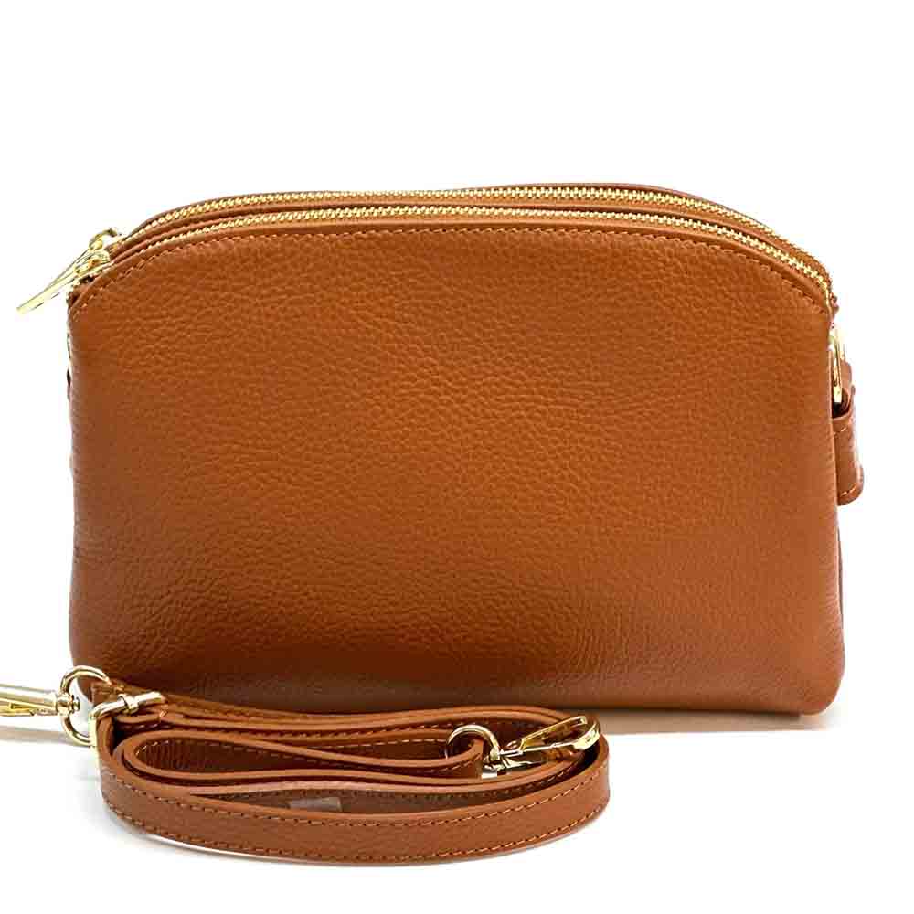 Rufina cow leather clutch