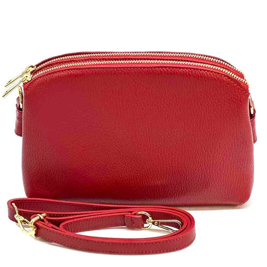 Rufina cow leather clutch