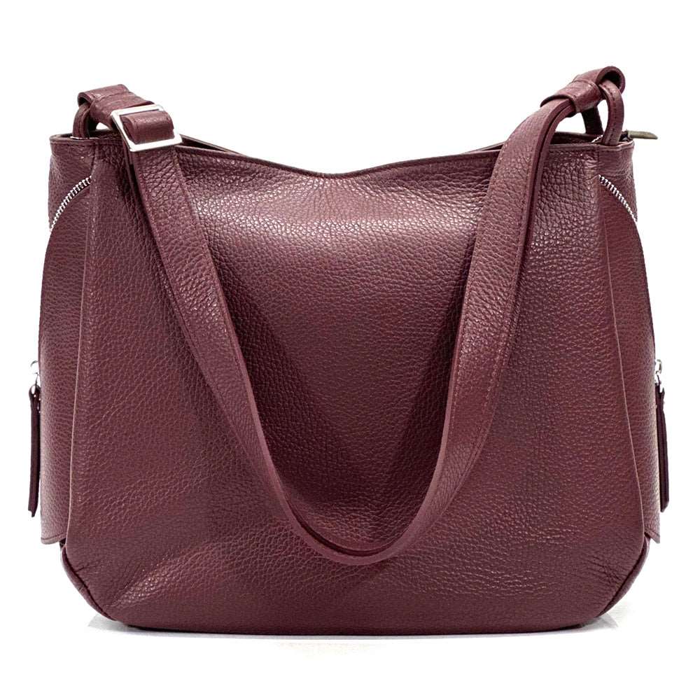 Beatrice leather Handbag Colour Bordeaux handbag