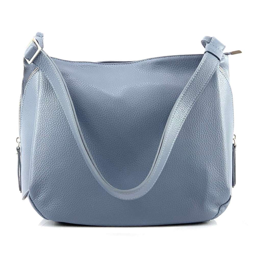 Beatrice leather Handbag Colour Light Cyan handbag