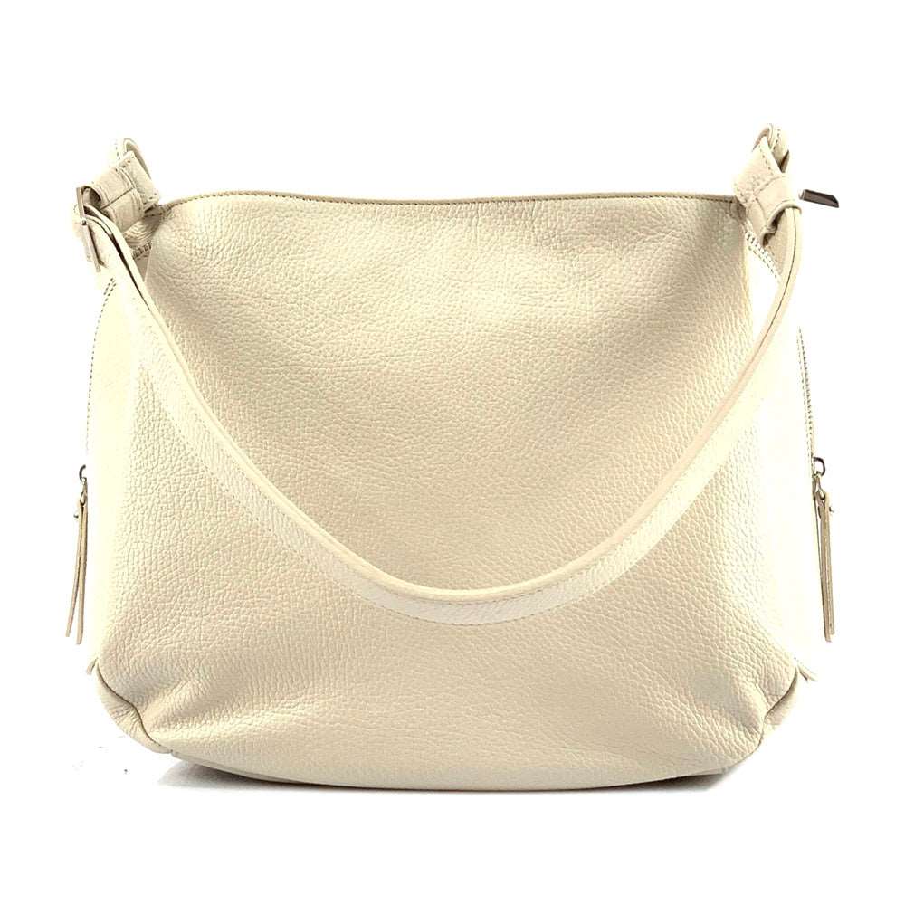 Beatrice leather Handbag Colour Beige handbag