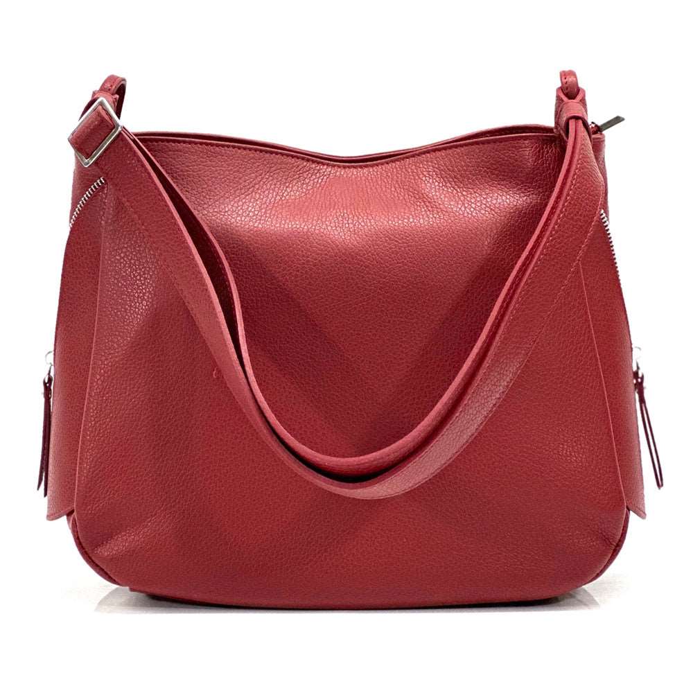 Beatrice leather Handbag Colour Dark red handbag