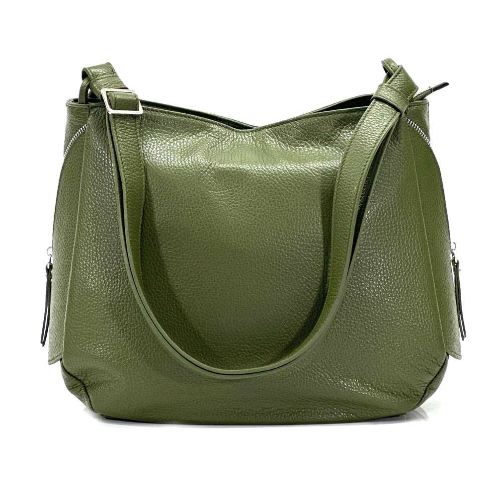 Beatrice leather Handbag Colour Dark green handbag