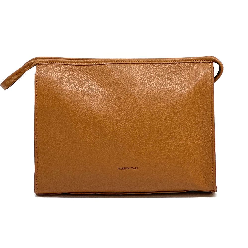 Elvira leather clutch