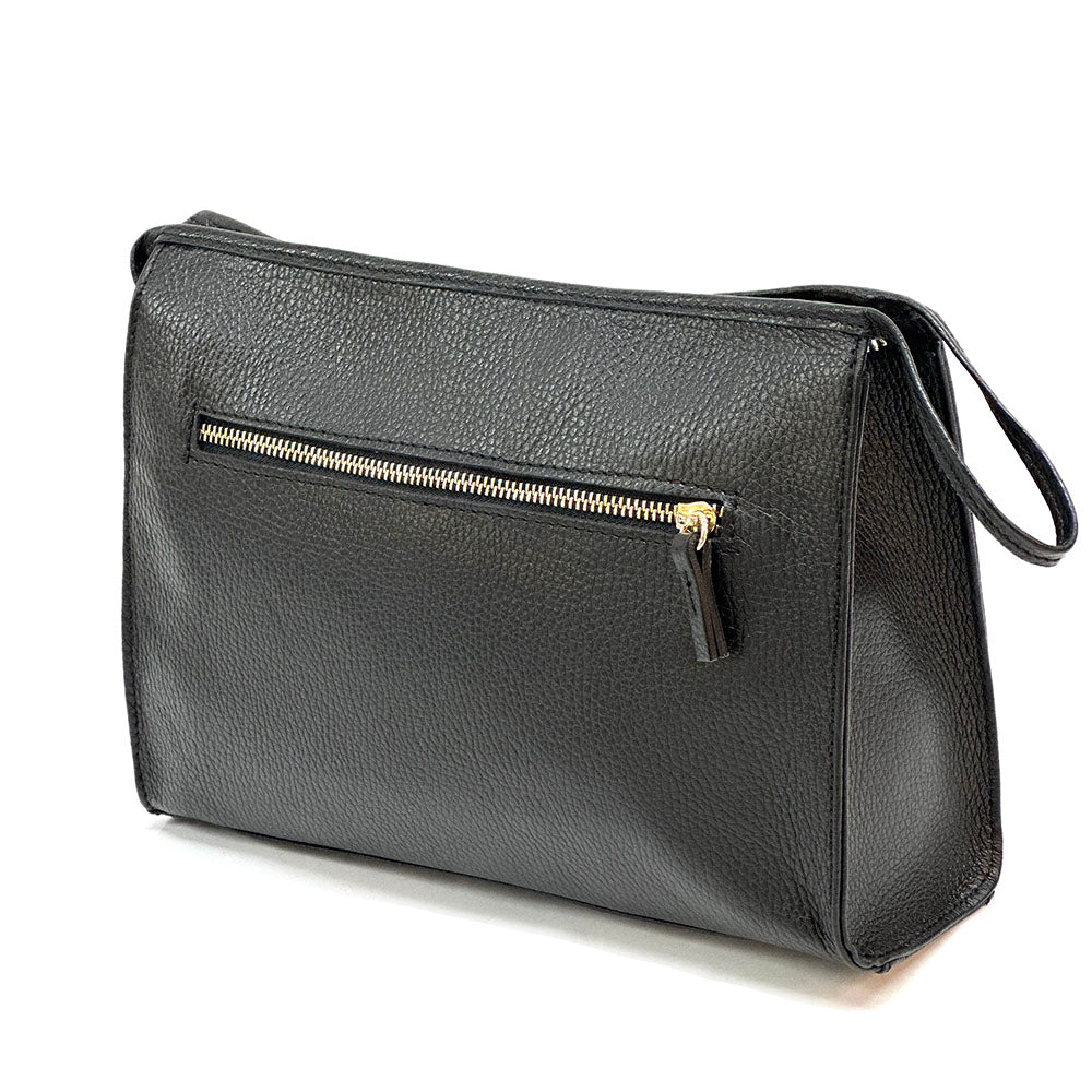 Elvira leather clutch