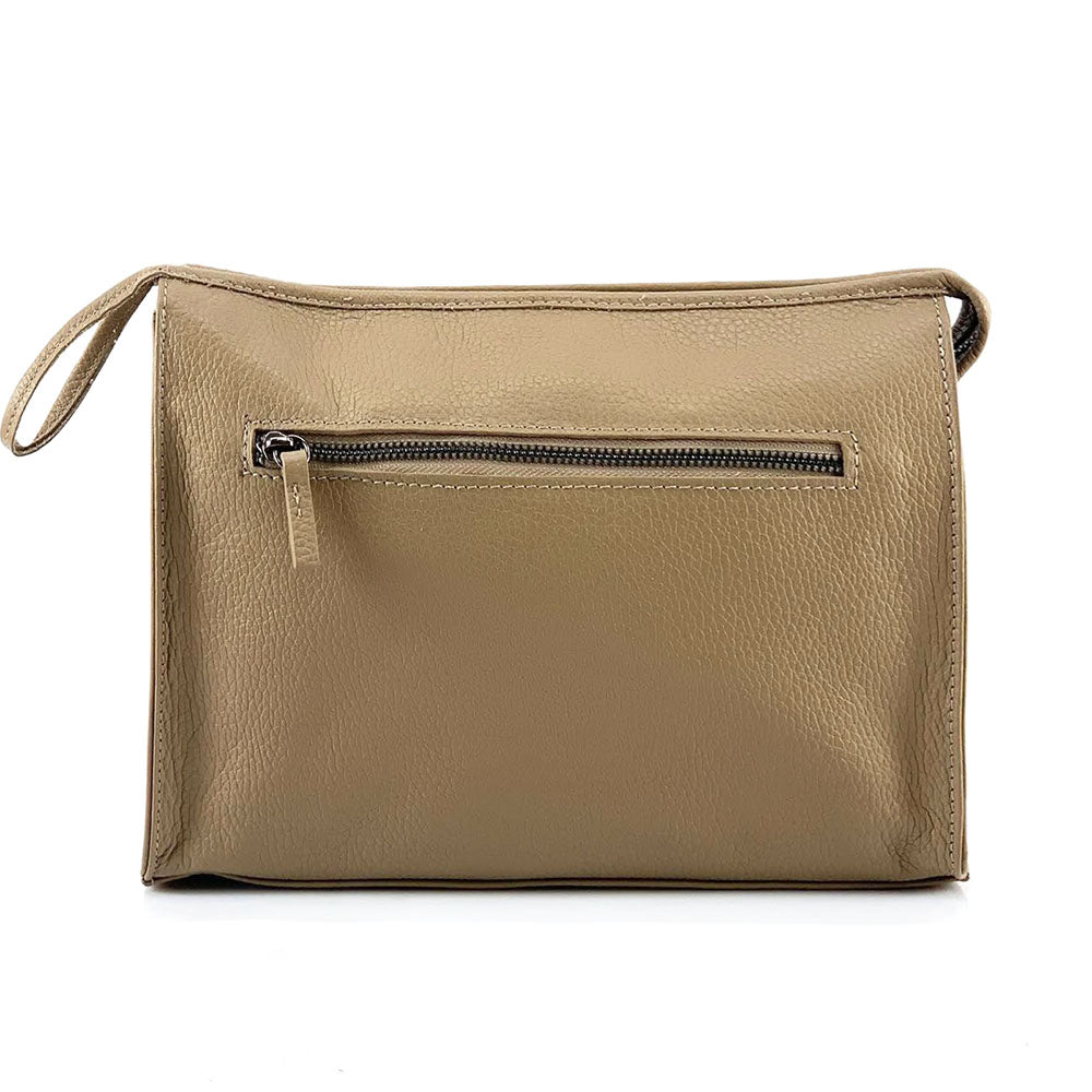 Elvira leather clutch