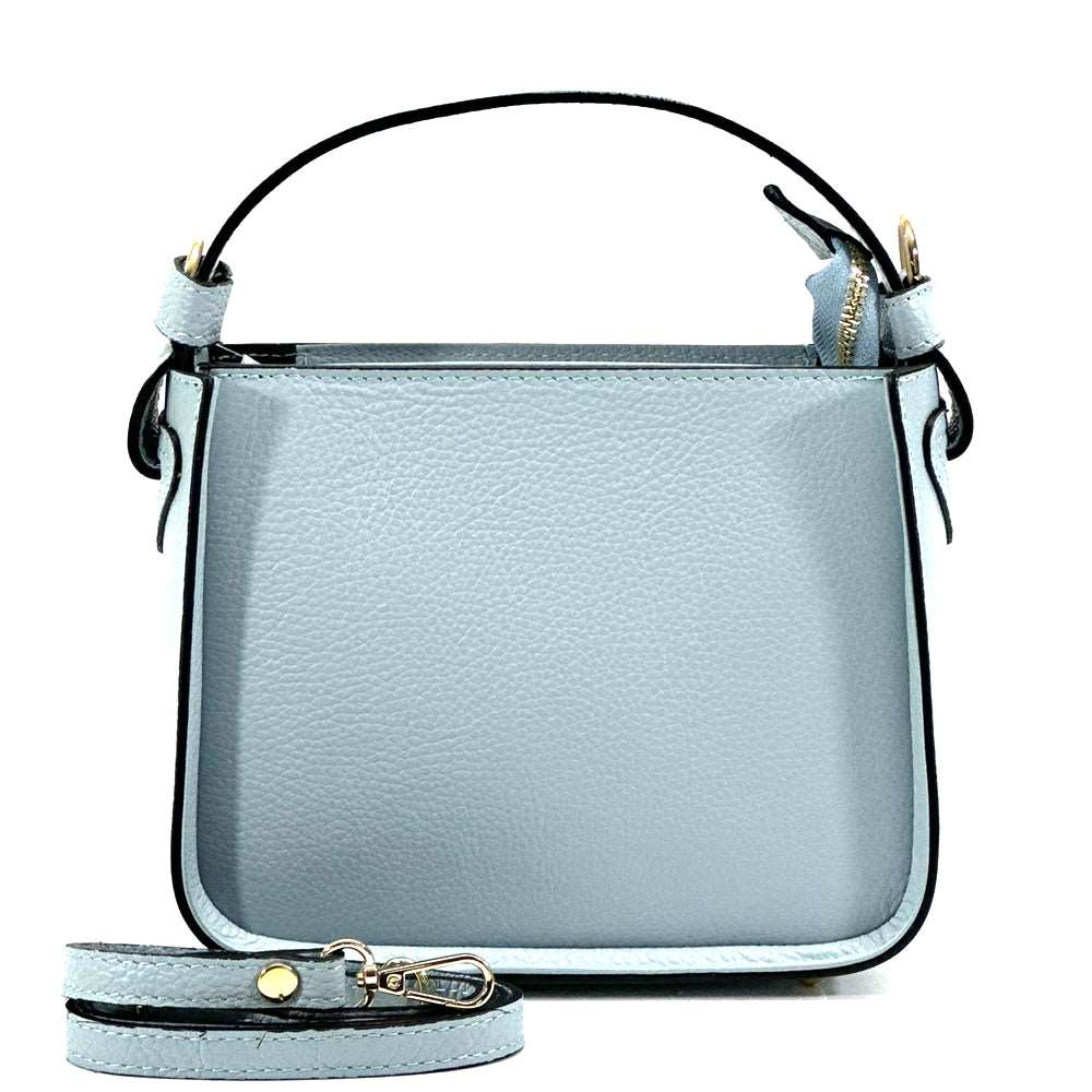 Alice Leather Handbag Colour Light Cyan handbag