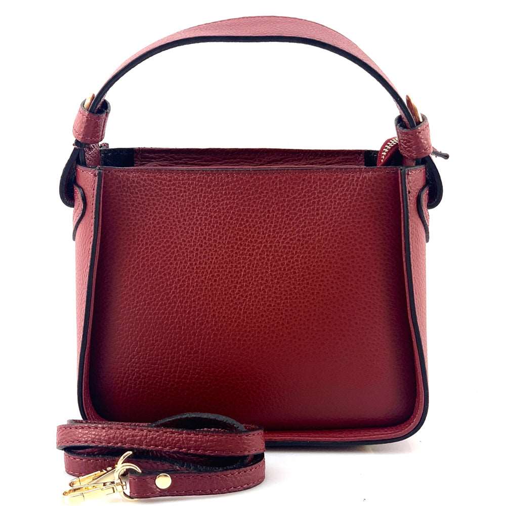 Alice Leather Handbag Colour Dark red handbag