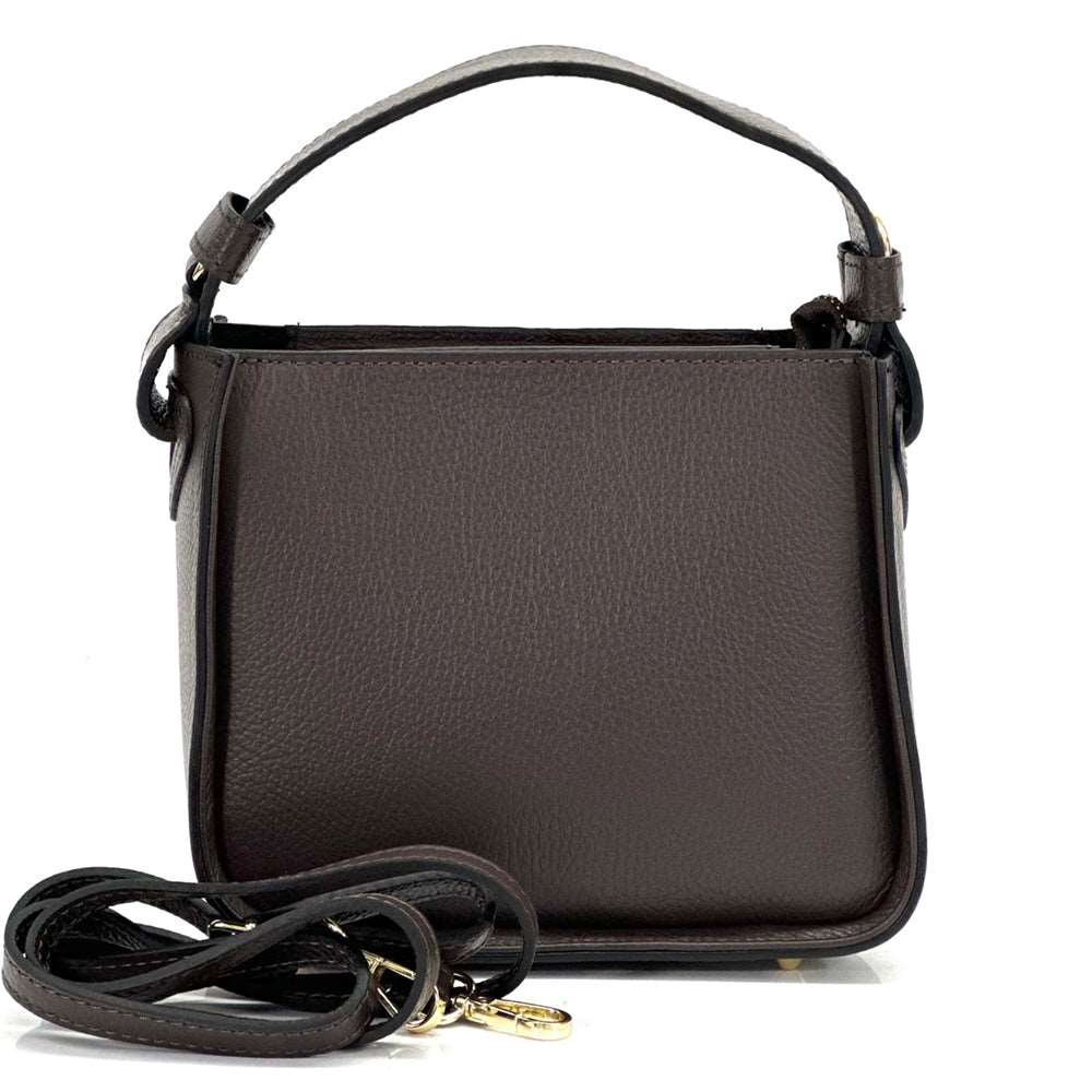 Alice Leather Handbag Colour Dark Brown handbag