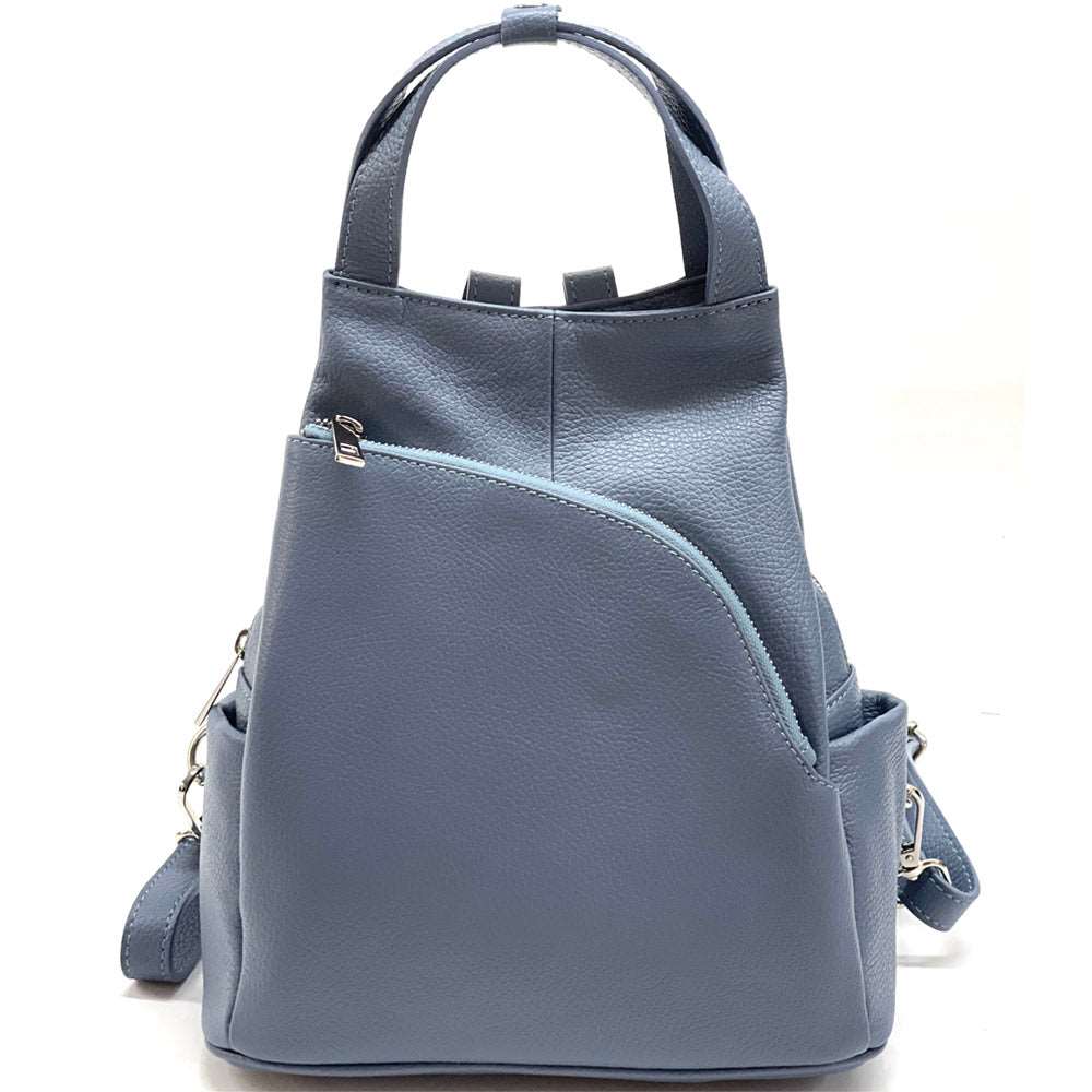 Antonella Leather Backpack Colour Azure backpack