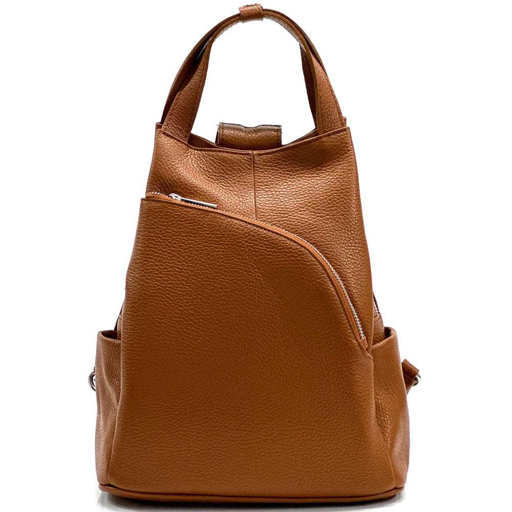 Antonella Leather Backpack Colour Light brown backpack