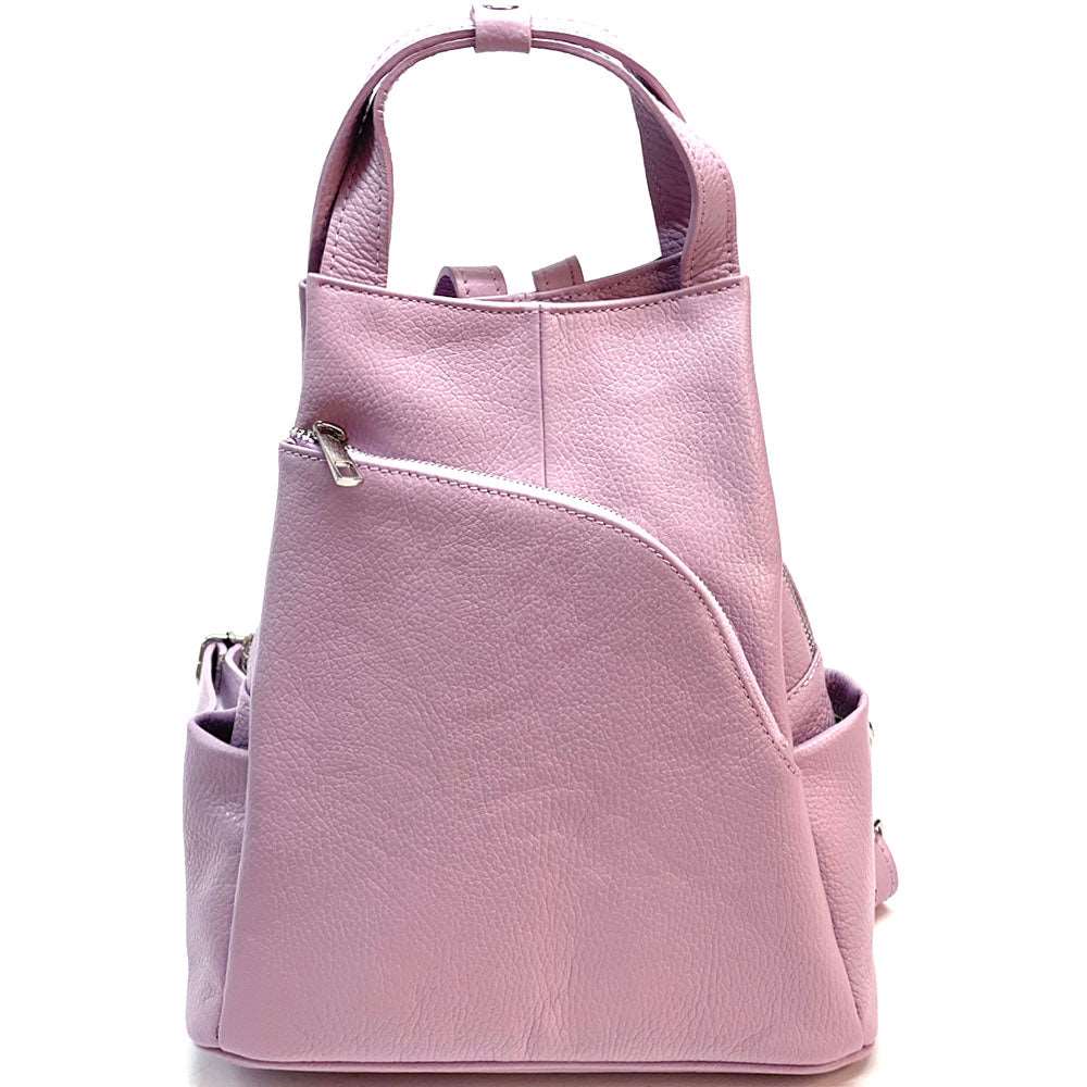 Antonella Leather Backpack Colour Lavender backpack