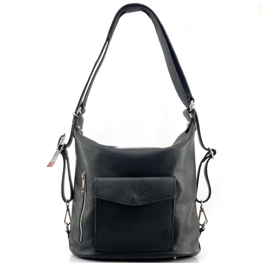 Lidia leather shoulder bag