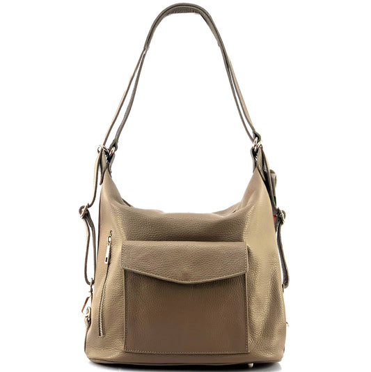 Lidia leather shoulder bag