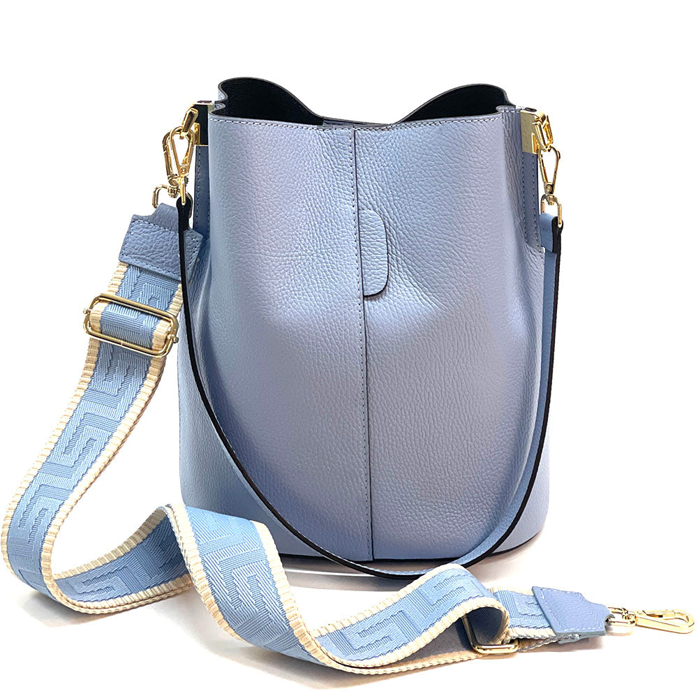 Maddalena GM leather bucket bag