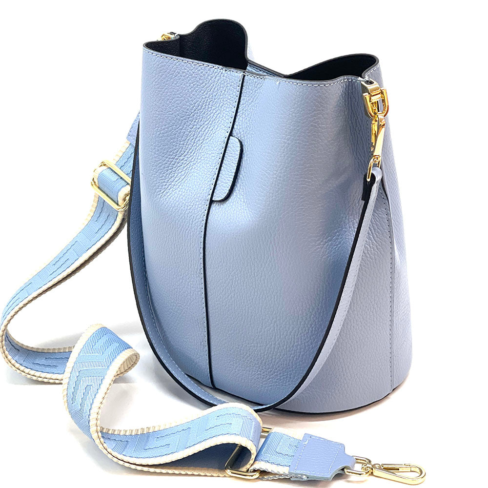 Maddalena GM leather bucket bag