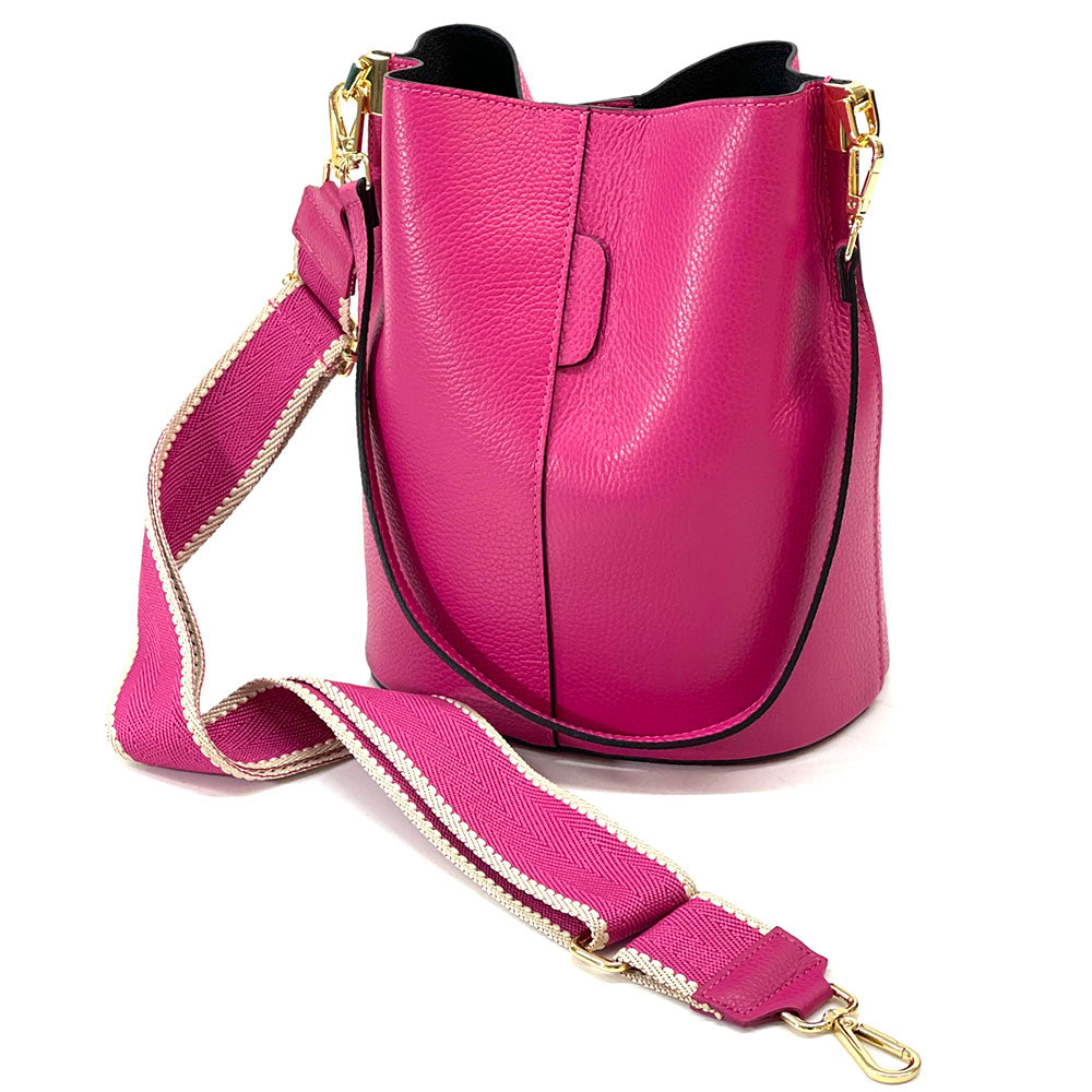 Maddalena GM leather bucket bag