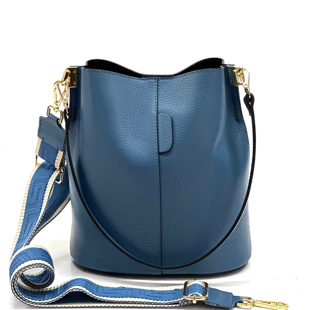 Maddalena GM leather bucket bag