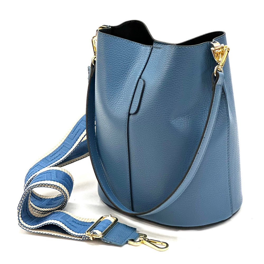 Maddalena GM leather bucket bag