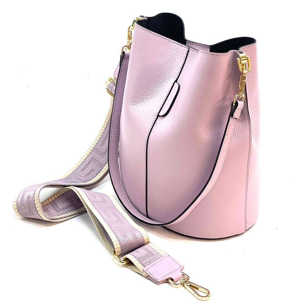 Maddalena GM leather bucket bag