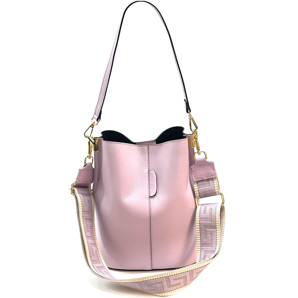 Maddalena GM leather bucket bag