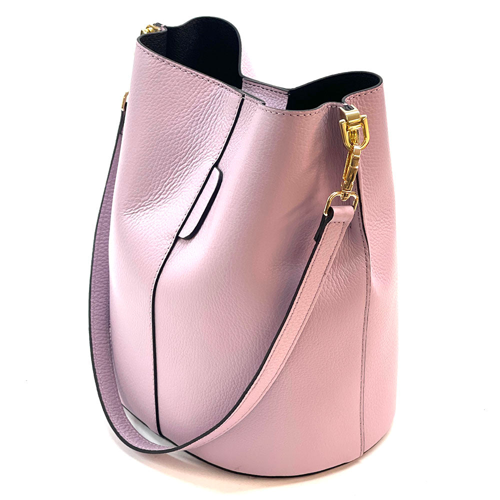 Maddalena GM leather bucket bag