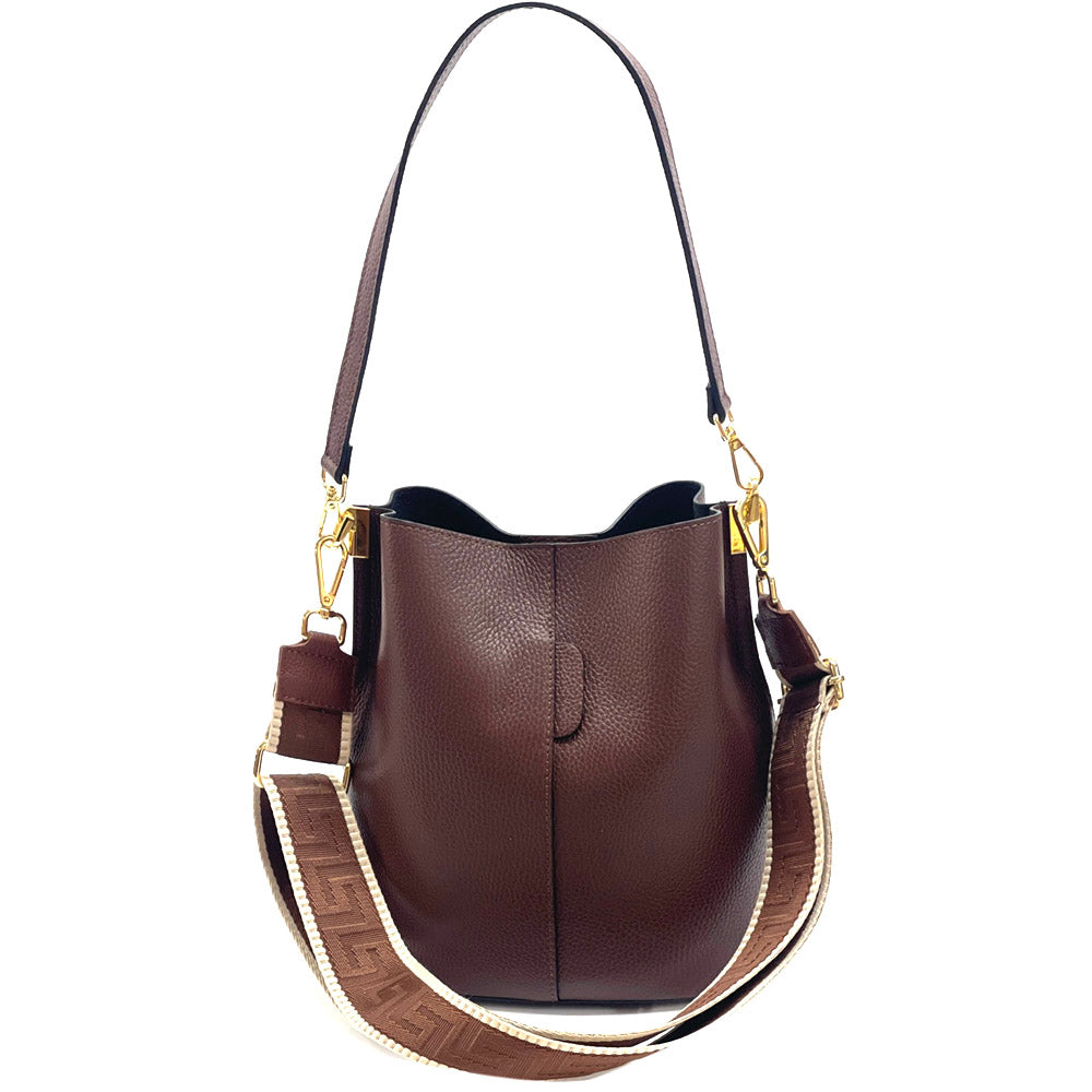 Maddalena GM leather bucket bag