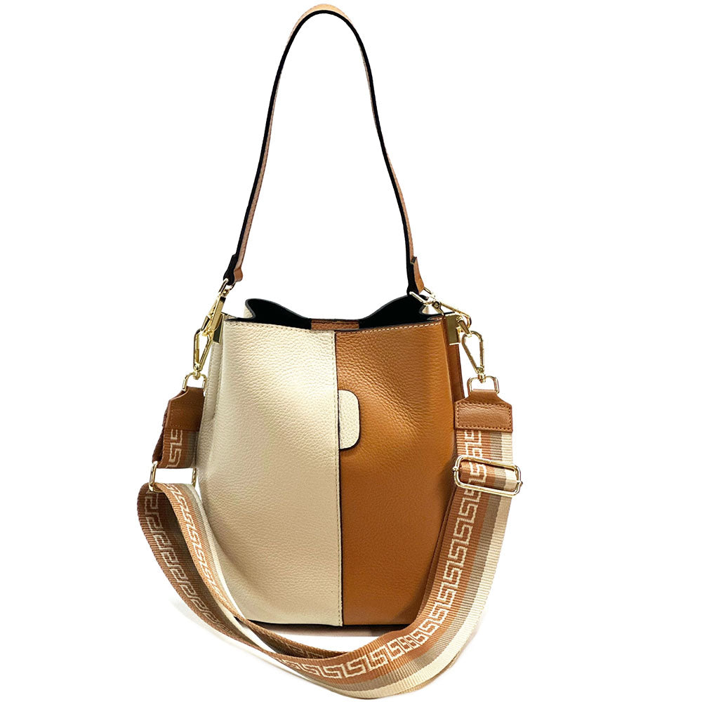 Maddalena GM leather bucket bag