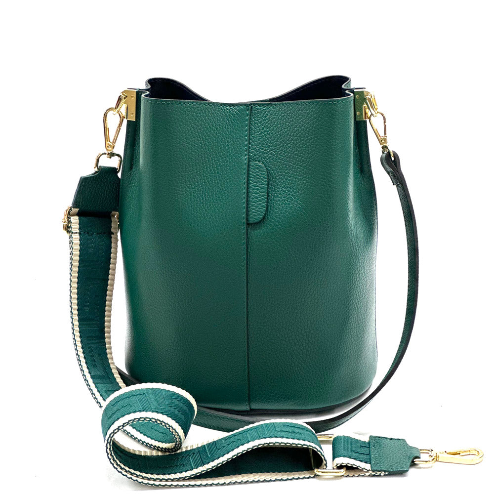 Maddalena GM leather bucket bag