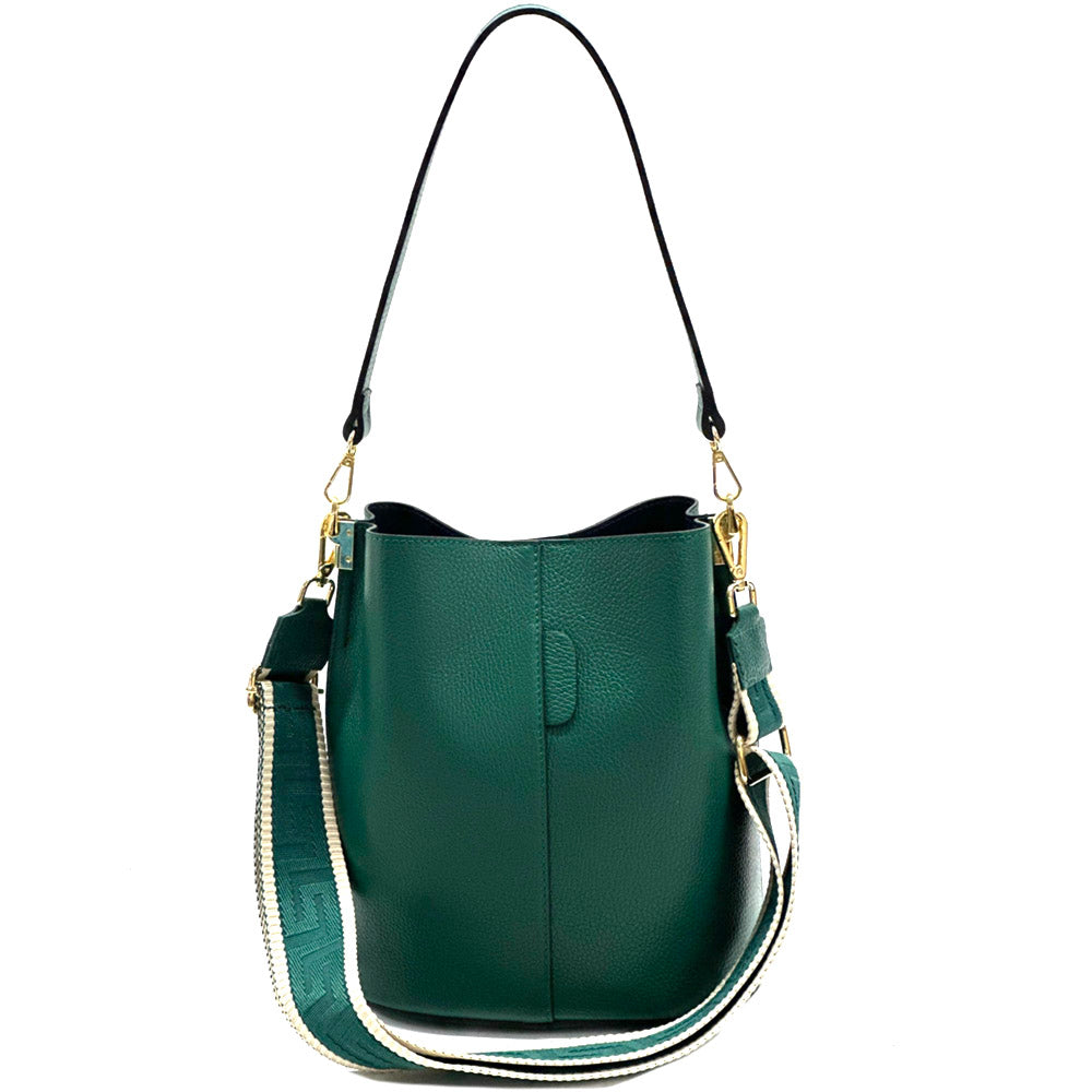 Maddalena GM leather bucket bag