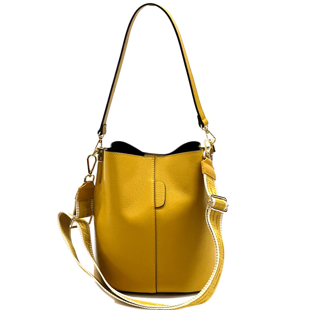 Maddalena GM leather bucket bag