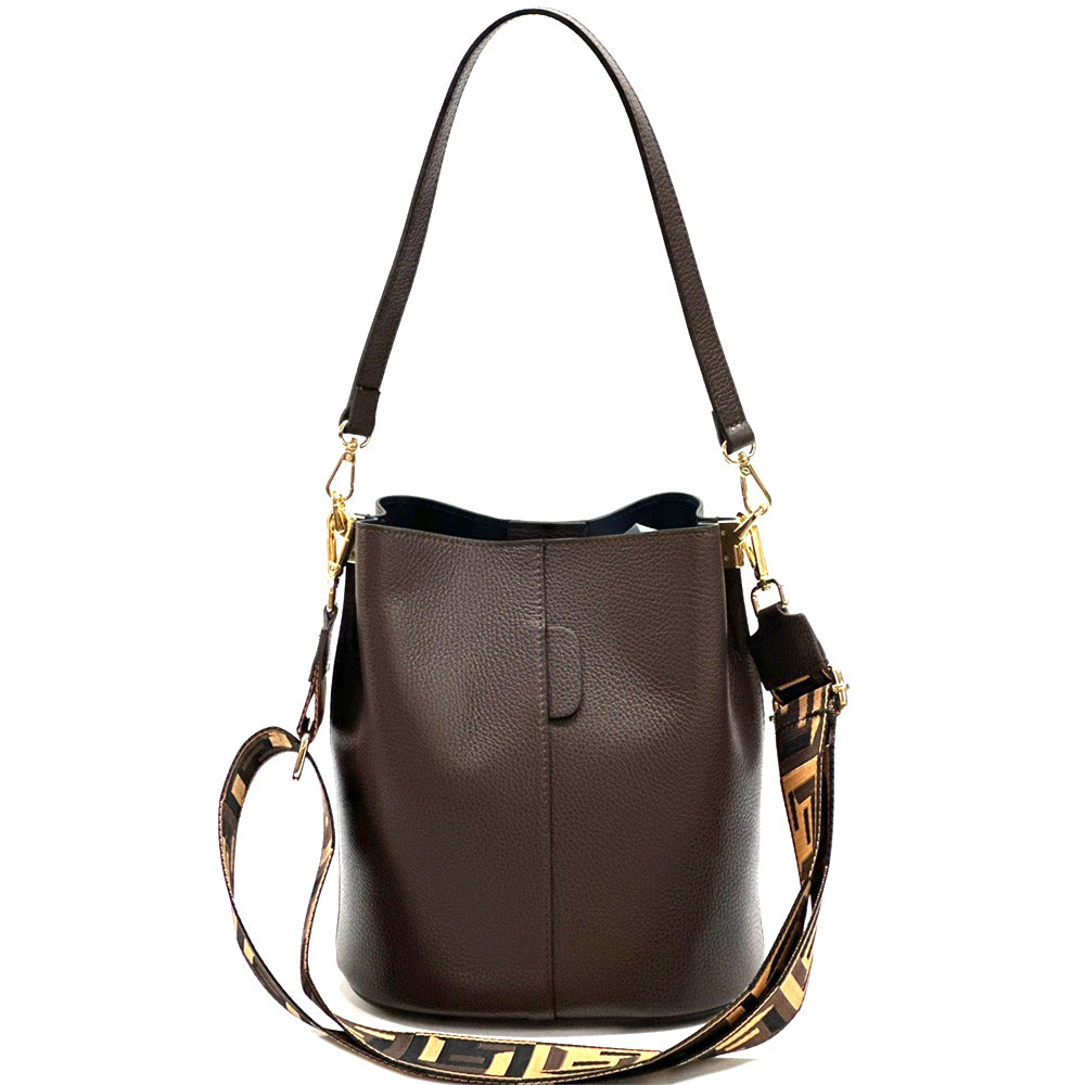 Maddalena GM leather bucket bag