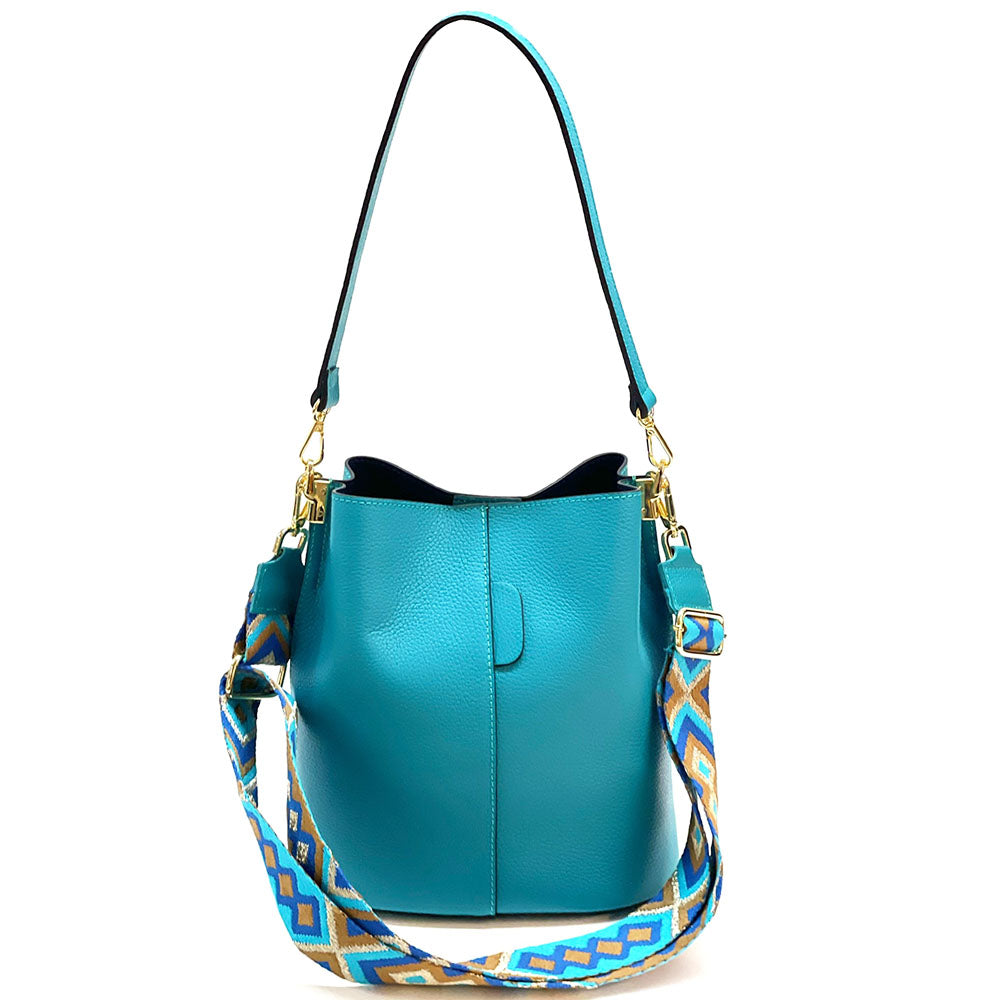 Maddalena GM leather bucket bag