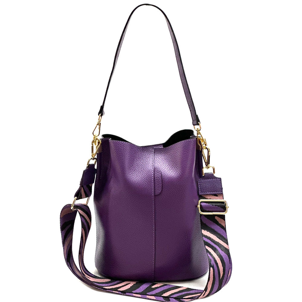 Maddalena GM leather bucket bag