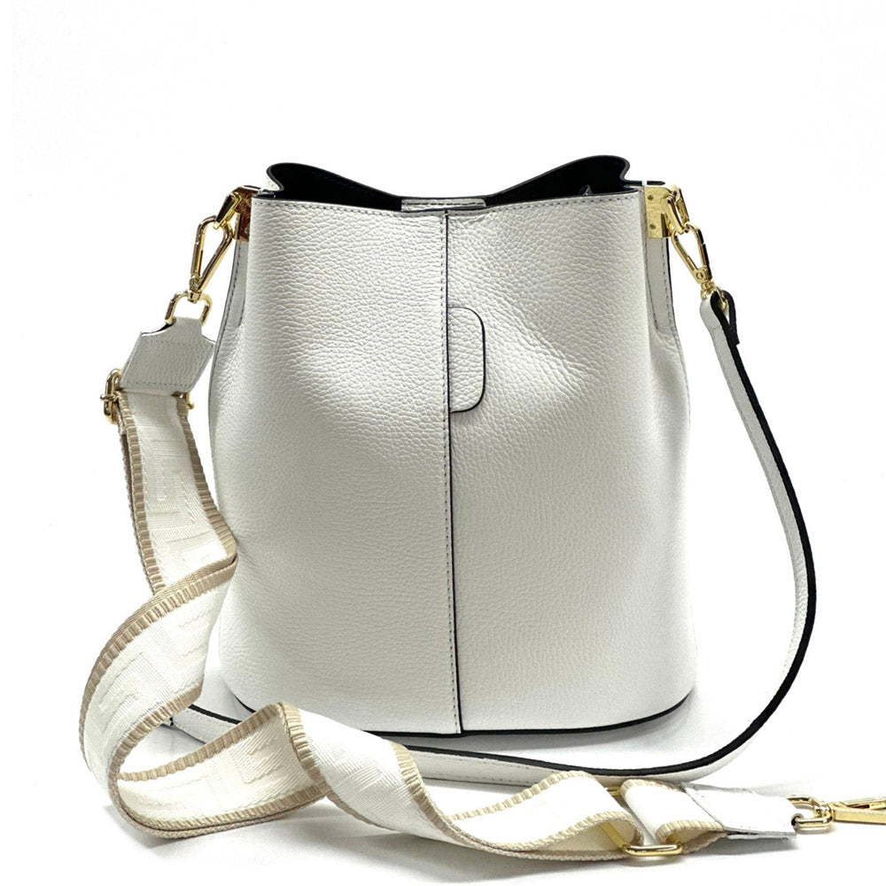 Maddalena GM leather bucket bag