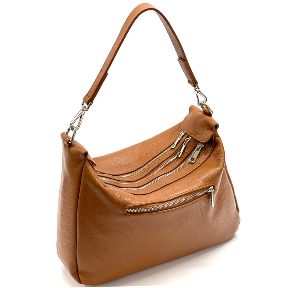 Assunta leather shoulder bag