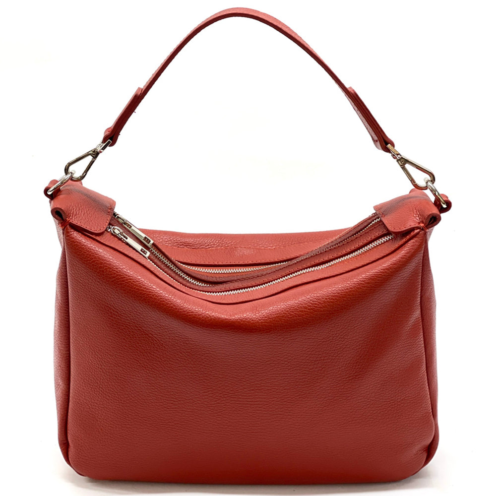 Assunta leather shoulder bag